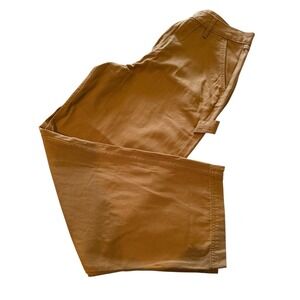 VANS Pants 30/28 Relaxed Fit Tan Canvas Chinos Straight Leg Skater Work Y2K